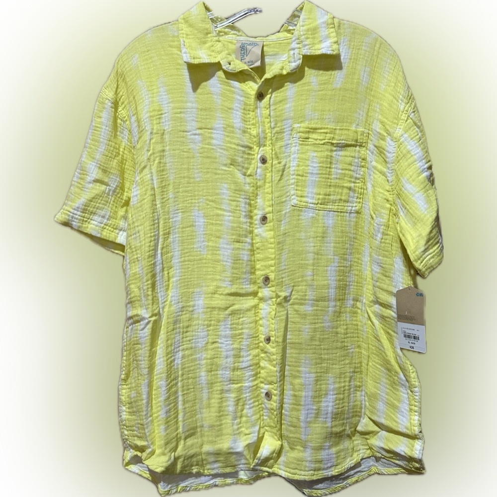 Boys tie dye button up